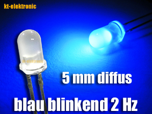 LED 5mm rot blinkend ca.1,5Hz 3.000mcd max. Abstrahlwinkel 20° kaufen
